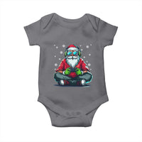 Funny Christmas Gamer Santa Claus Game Controller Baby Onesie - Wonder Print Shop