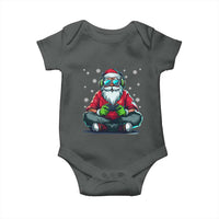 Funny Christmas Gamer Santa Claus Game Controller Baby Onesie - Wonder Print Shop