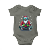 Funny Christmas Gamer Santa Claus Game Controller Baby Onesie - Wonder Print Shop