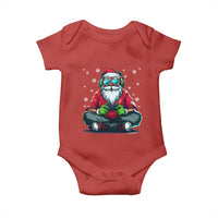 Funny Christmas Gamer Santa Claus Game Controller Baby Onesie - Wonder Print Shop