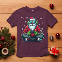 Funny Christmas Gamer Santa Claus Game Controller T Shirt - Wonder Print Shop