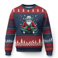 Funny Xmas Gamer Santa Claus Game Controller Ugly Christmas Sweater - Wonder Print Shop