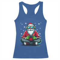 Funny Christmas Gamer Santa Claus Game Controller Racerback Tank Top - Wonder Print Shop
