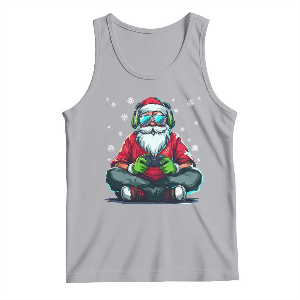 Funny Christmas Gamer Santa Claus Game Controller Tank Top - Wonder Print Shop