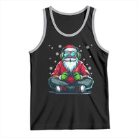 Funny Christmas Gamer Santa Claus Game Controller Tank Top - Wonder Print Shop