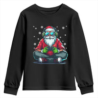 Funny Christmas Gamer Santa Claus Game Controller Youth Sweatshirt - Wonder Print Shop