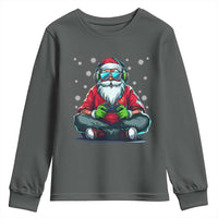 Funny Christmas Gamer Santa Claus Game Controller Youth Sweatshirt - Wonder Print Shop