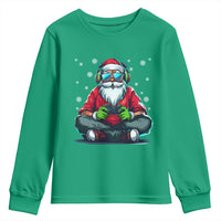 Funny Christmas Gamer Santa Claus Game Controller Youth Sweatshirt - Wonder Print Shop