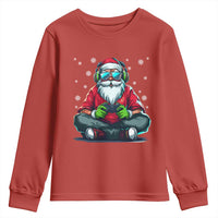 Funny Christmas Gamer Santa Claus Game Controller Youth Sweatshirt - Wonder Print Shop
