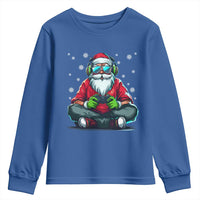 Funny Christmas Gamer Santa Claus Game Controller Youth Sweatshirt - Wonder Print Shop