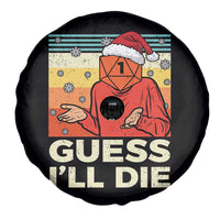 Funny Christmas Rpg Gamer Spare Tire Cover Guess l Will Die Retro Dice Santa Hat - Wonder Print Shop