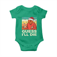 Funny Christmas Rpg Gamer Baby Onesie Guess l Will Die Retro Dice Santa Hat - Wonder Print Shop