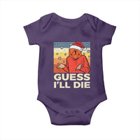 Funny Christmas Rpg Gamer Baby Onesie Guess l Will Die Retro Dice Santa Hat - Wonder Print Shop
