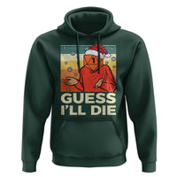 Funny Christmas Rpg Gamer Hoodie Guess l Will Die Retro Dice Santa Hat - Wonder Print Shop