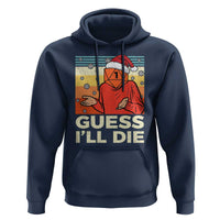 Funny Christmas Rpg Gamer Hoodie Guess l Will Die Retro Dice Santa Hat - Wonder Print Shop