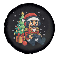 Funny Christmas Video Game Nutcracker Xmas Tree Gamer Spare Tire Cover - Wonder Print Shop