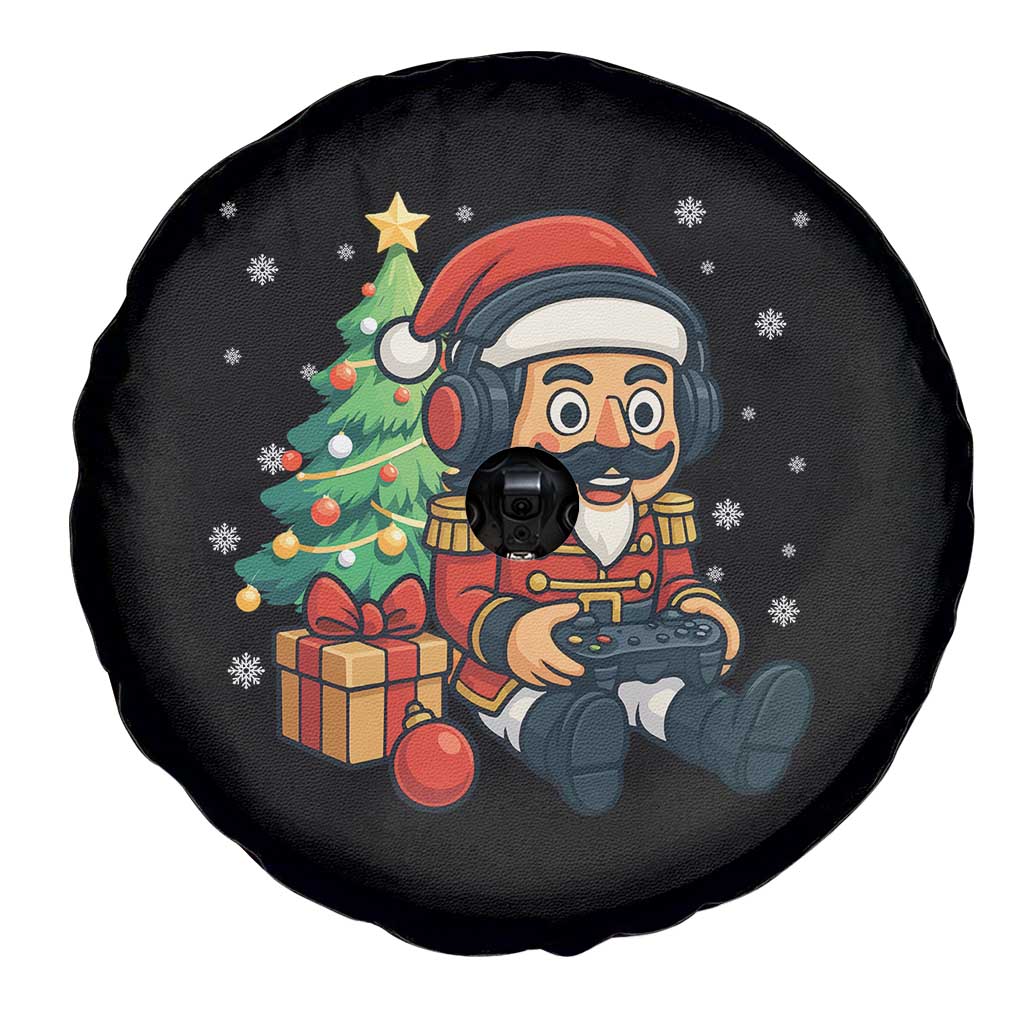 Funny Christmas Video Game Nutcracker Xmas Tree Gamer Spare Tire Cover - Wonder Print Shop