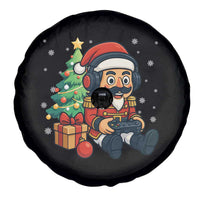 Funny Christmas Video Game Nutcracker Xmas Tree Gamer Spare Tire Cover - Wonder Print Shop