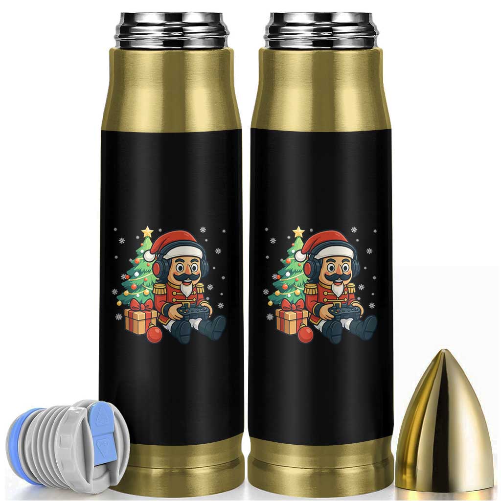 Funny Christmas Video Game Nutcracker Xmas Tree Gamer Bullet Tumbler - Wonder Print Shop