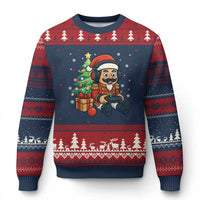 Funny Xmas Video Game Nutcracker Xmas Tree Gamer Ugly Christmas Sweater - Wonder Print Shop