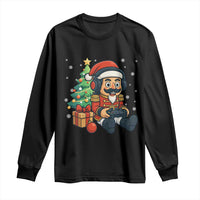 Funny Christmas Video Game Nutcracker Xmas Tree Gamer Long Sleeve Shirt - Wonder Print Shop