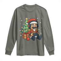 Funny Christmas Video Game Nutcracker Xmas Tree Gamer Long Sleeve Shirt - Wonder Print Shop