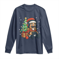 Funny Christmas Video Game Nutcracker Xmas Tree Gamer Long Sleeve Shirt - Wonder Print Shop