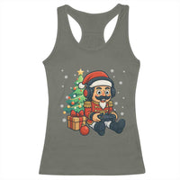 Funny Christmas Video Game Nutcracker Xmas Tree Gamer Racerback Tank Top - Wonder Print Shop