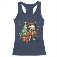 Funny Christmas Video Game Nutcracker Xmas Tree Gamer Racerback Tank Top - Wonder Print Shop