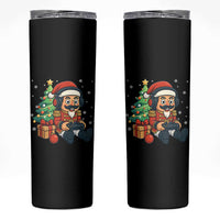 Funny Christmas Video Game Nutcracker Xmas Tree Gamer Skinny Tumbler - Wonder Print Shop