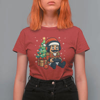 Funny Christmas Video Game Nutcracker Xmas Tree Gamer T Shirt For Women - Wonder Print Shop