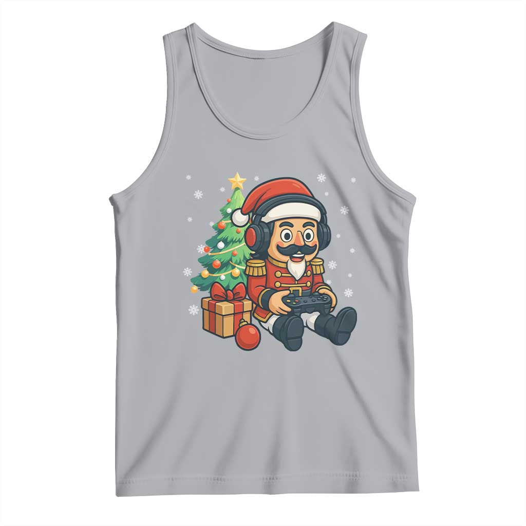 Funny Christmas Video Game Nutcracker Xmas Tree Gamer Tank Top - Wonder Print Shop