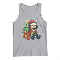 Funny Christmas Video Game Nutcracker Xmas Tree Gamer Tank Top - Wonder Print Shop