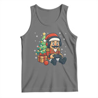 Funny Christmas Video Game Nutcracker Xmas Tree Gamer Tank Top - Wonder Print Shop