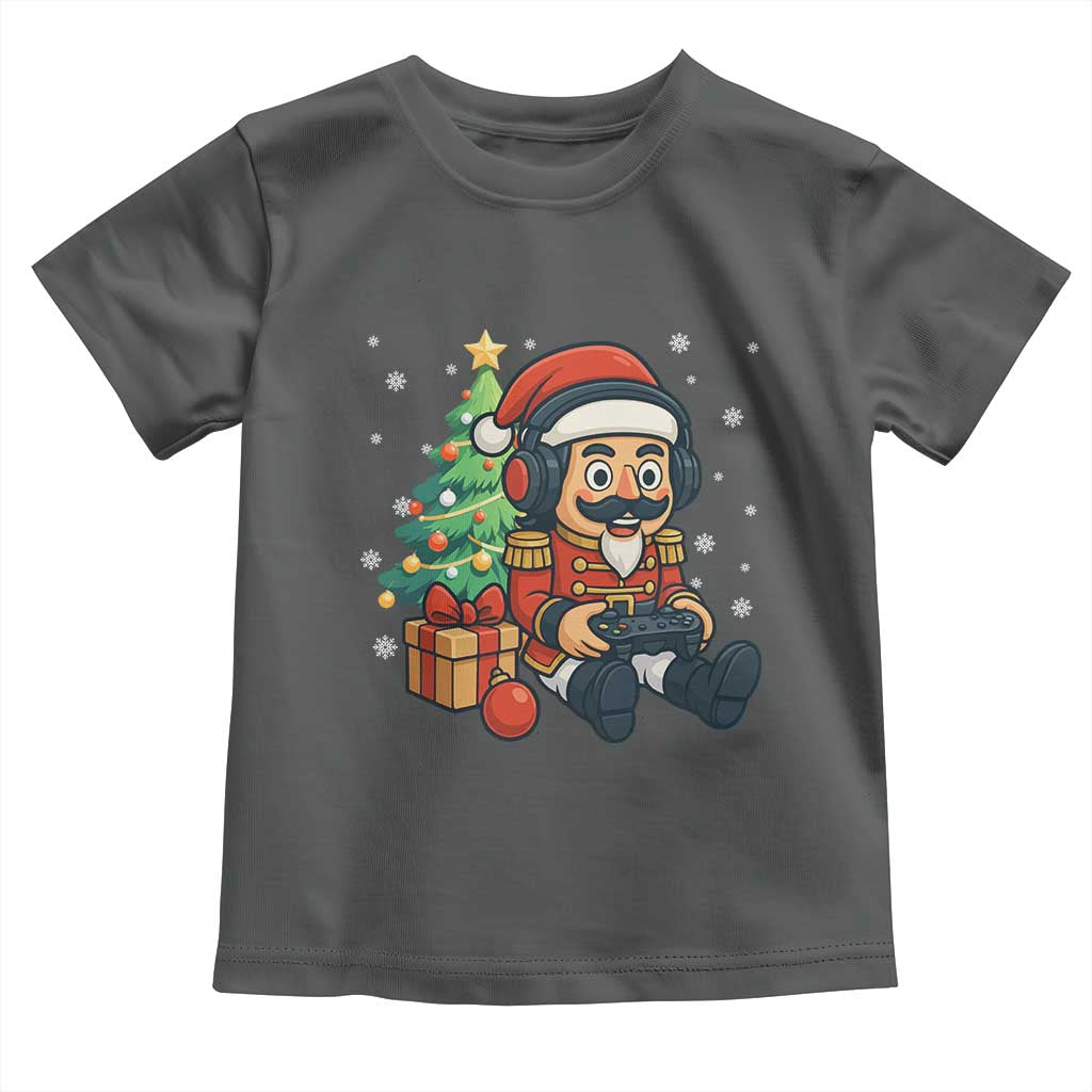 Funny Christmas Video Game Nutcracker Xmas Tree Gamer Toddler T Shirt - Wonder Print Shop