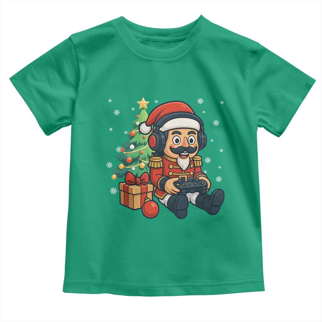 Funny Christmas Video Game Nutcracker Xmas Tree Gamer Toddler T Shirt - Wonder Print Shop