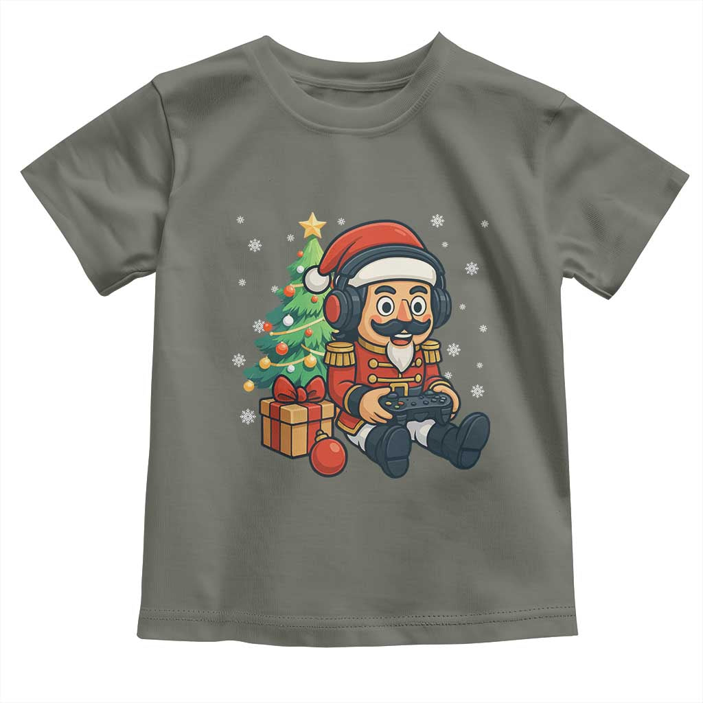 Funny Christmas Video Game Nutcracker Xmas Tree Gamer Toddler T Shirt - Wonder Print Shop