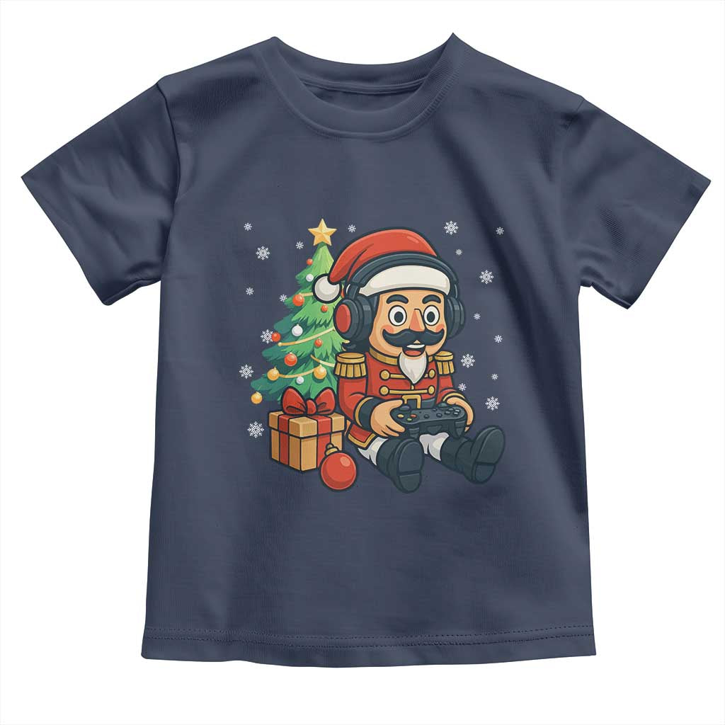 Funny Christmas Video Game Nutcracker Xmas Tree Gamer Toddler T Shirt - Wonder Print Shop