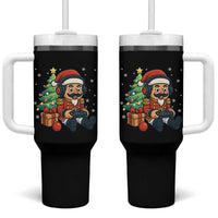 Funny Christmas Video Game Nutcracker Xmas Tree Gamer Tumbler With Handle - Wonder Print Shop