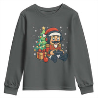 Funny Christmas Video Game Nutcracker Xmas Tree Gamer Youth Sweatshirt - Wonder Print Shop
