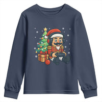 Funny Christmas Video Game Nutcracker Xmas Tree Gamer Youth Sweatshirt - Wonder Print Shop