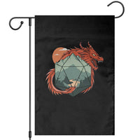Funny Dragon Tabletop RPG Dice Game Garden Flag