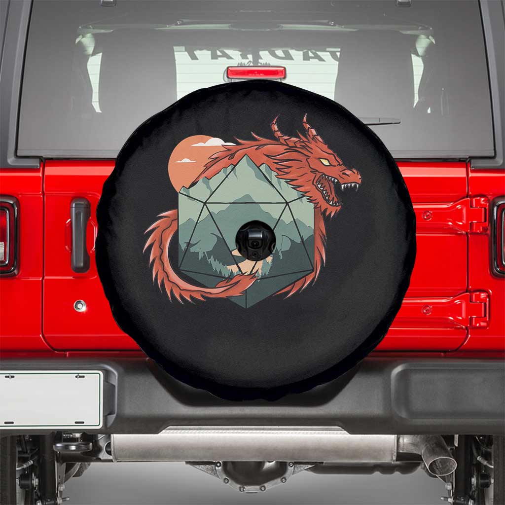 Funny Dragon Tabletop RPG Dice Game Spare Tire Cover