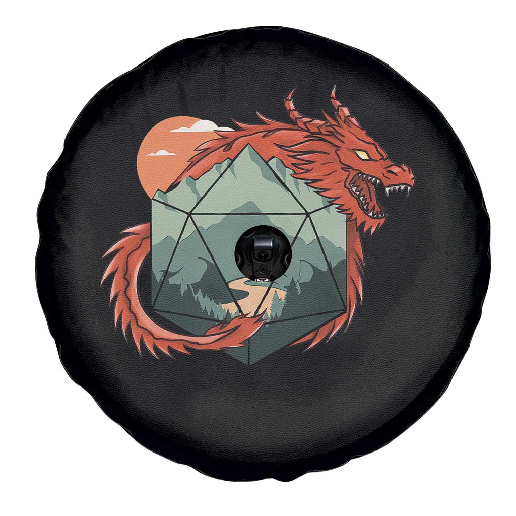 Funny Dragon Tabletop RPG Dice Game Spare Tire Cover