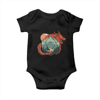 Funny Dragon Tabletop RPG Dice Game Baby Onesie