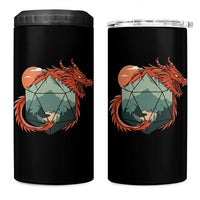 Funny Dragon Tabletop RPG Dice Game 4 in 1 Can Cooler Tumbler