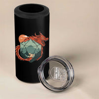 Funny Dragon Tabletop RPG Dice Game 4 in 1 Can Cooler Tumbler