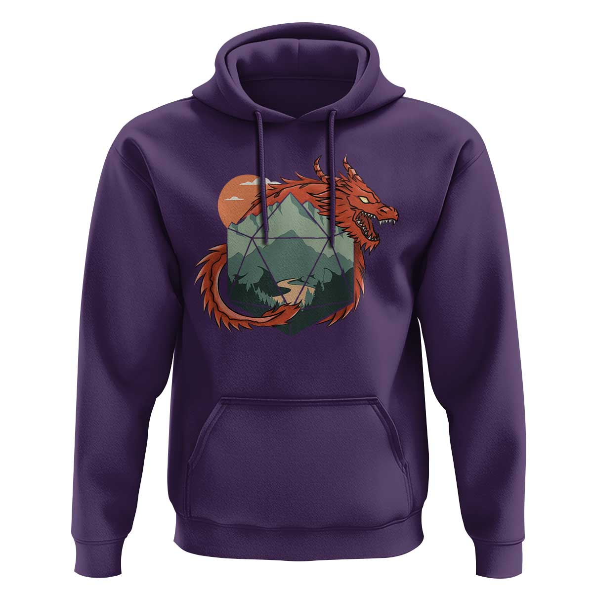 Funny Dragon Tabletop RPG Dice Game Hoodie