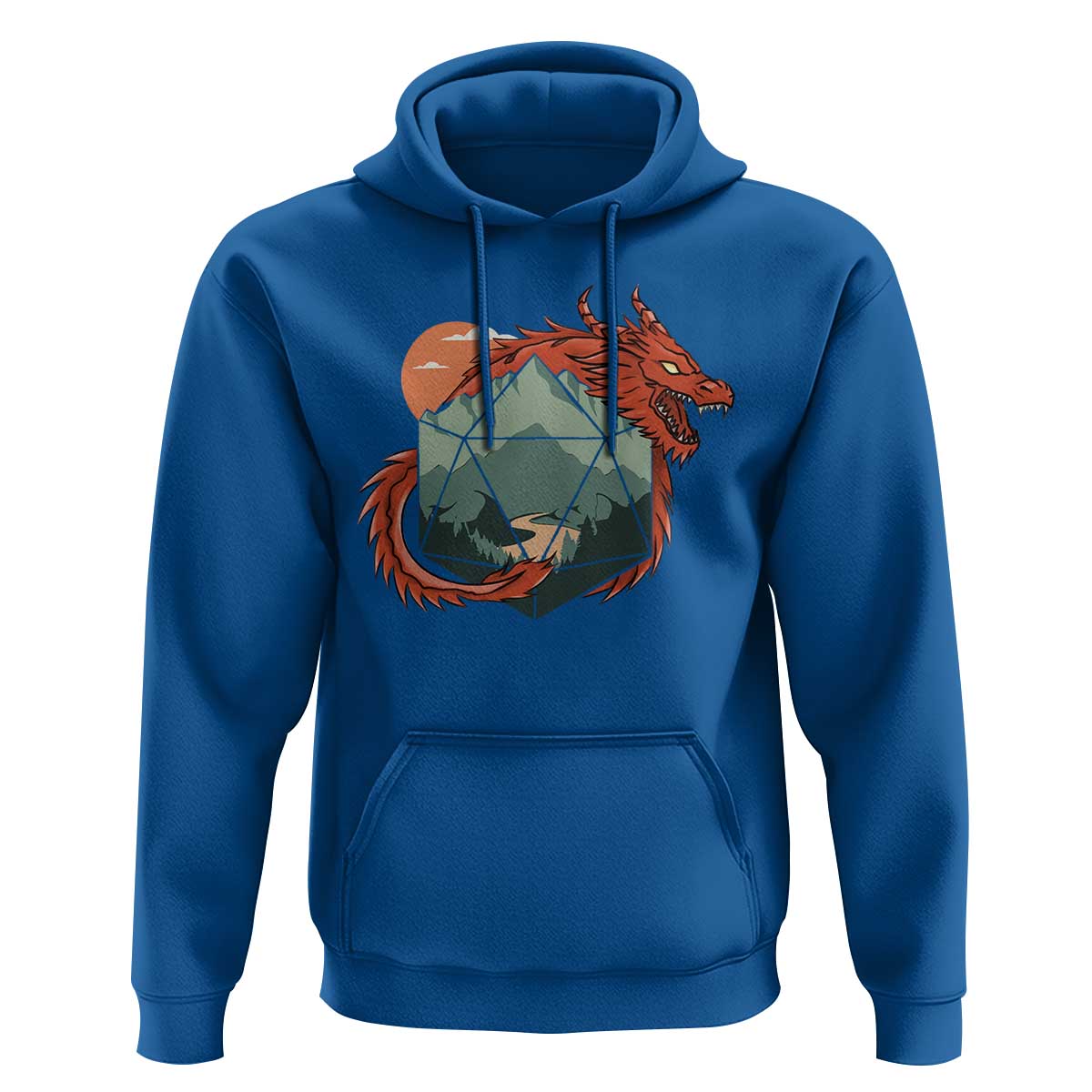 Funny Dragon Tabletop RPG Dice Game Hoodie