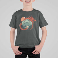 Funny Dragon Tabletop RPG Dice Game T Shirt For Kid